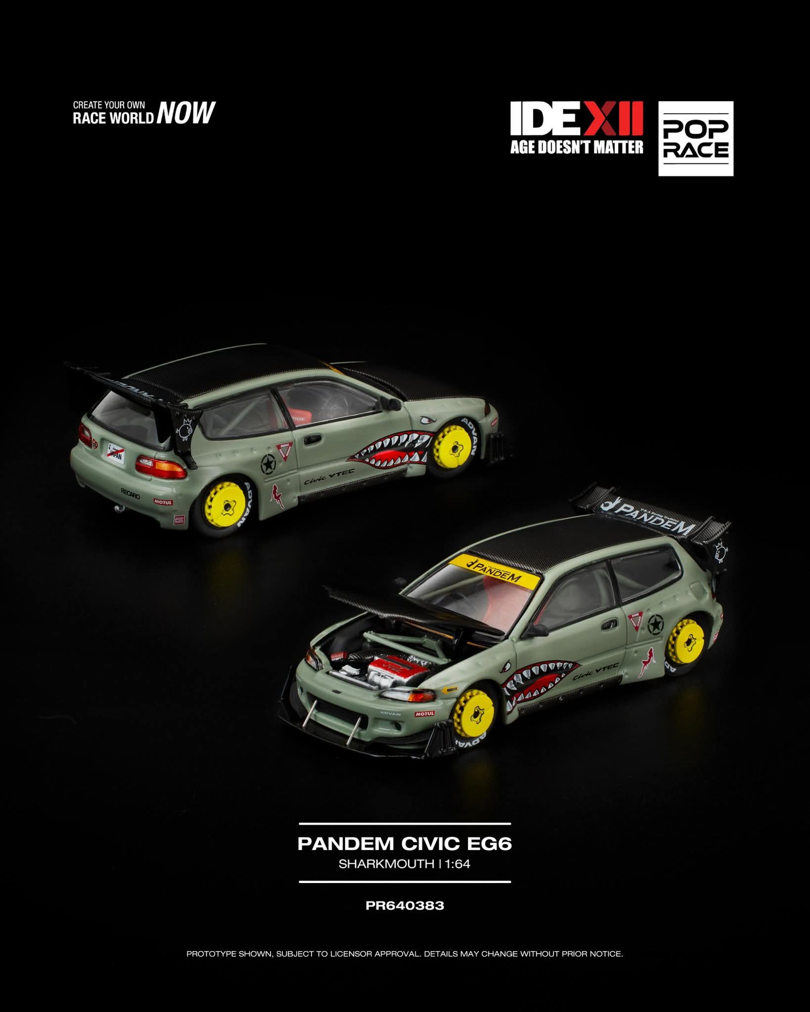 Honda Civic EG6 Pandem Sharkmouth